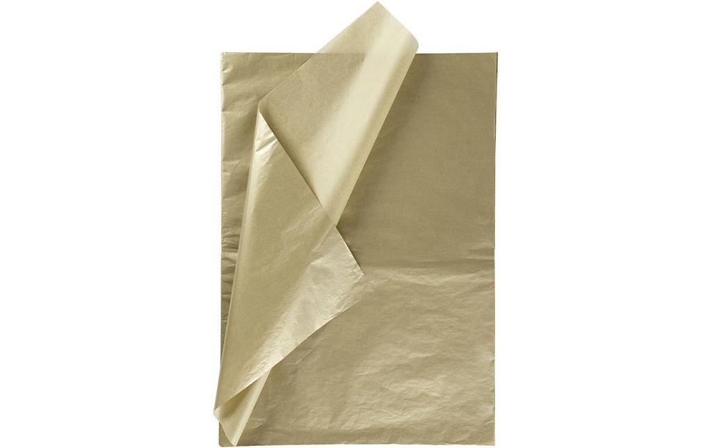 Creativ Company Papier de soie 50 x 70 cm, 25 feuilles, or