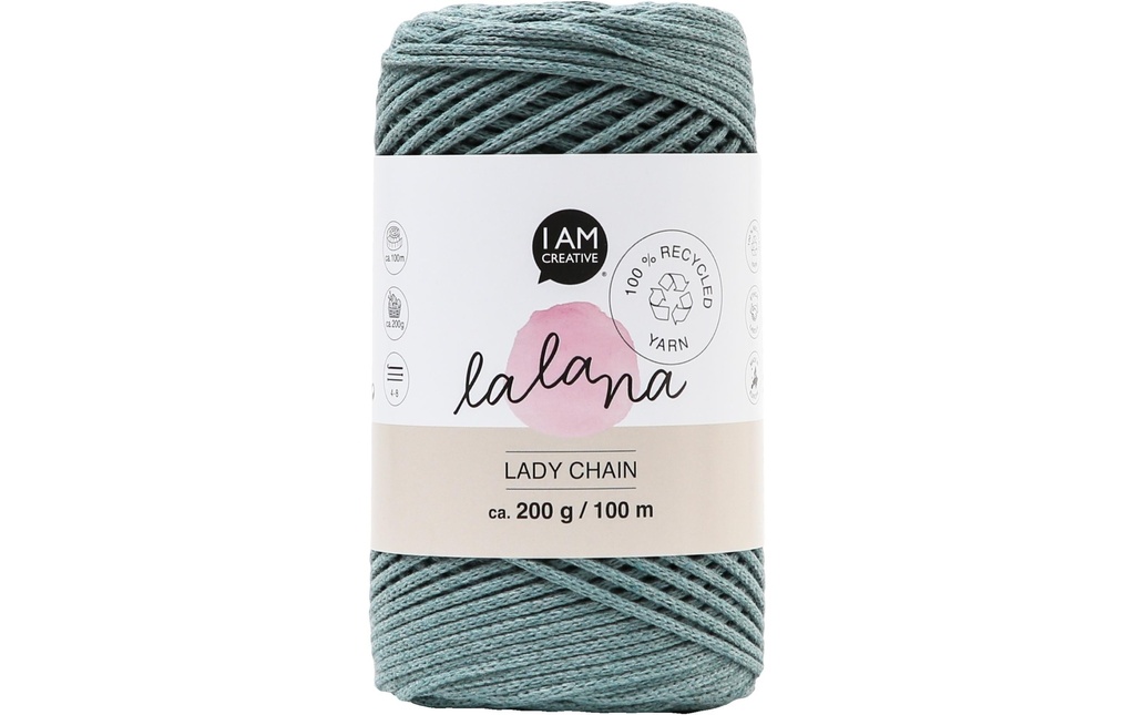 lalana Laine Lady chain 200 g, Gris bleu