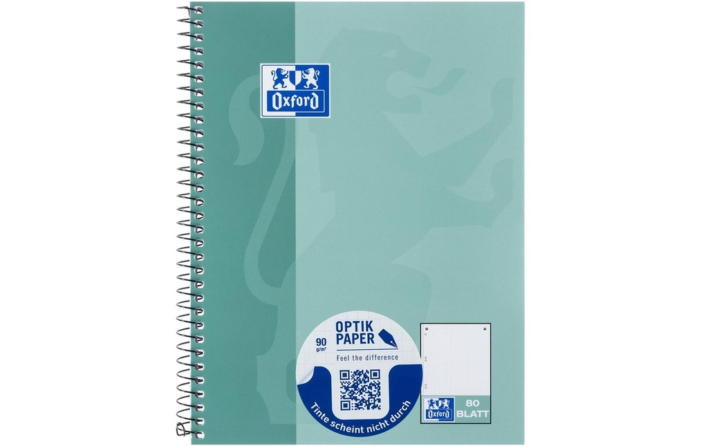 Oxford Bloc-notes Bloc-notes collège A5+, Menthe