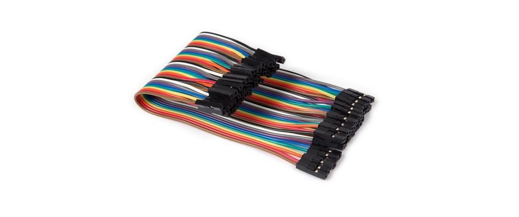 Whadda Jeux de câbles cavaliers (f – f), 15 cm 40 broches