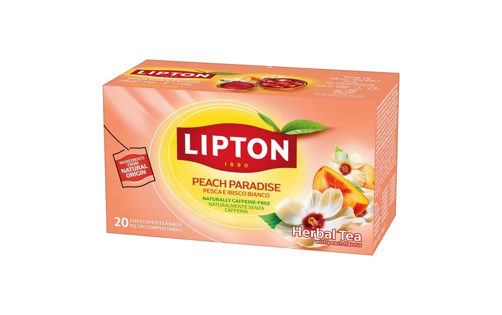 Lipton Sachet de thé Thé aux fruits Peach Paradise 20 Pièce/s