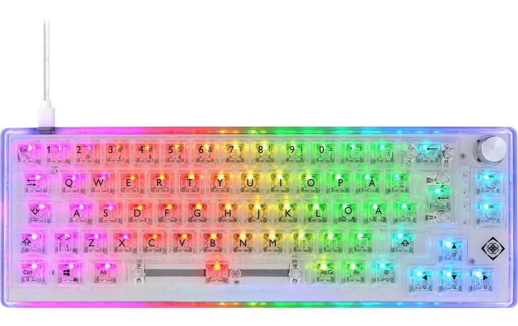 DELTACO Clavier de gaming GAM-160-T-CH Blanc