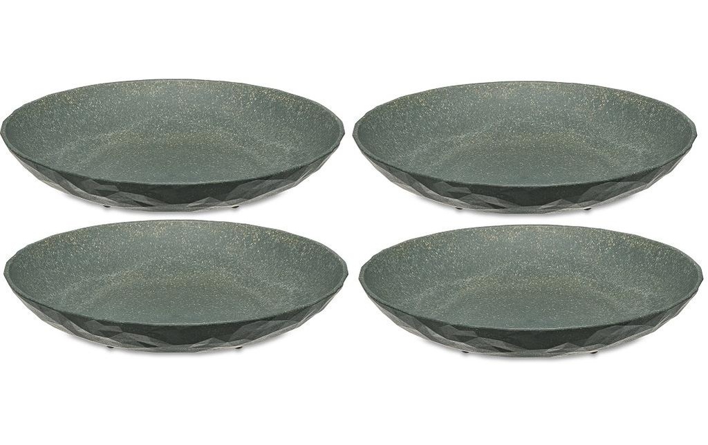 Koziol Assiette de soupe et de pâtes Club 4 Pièce/s, Gris