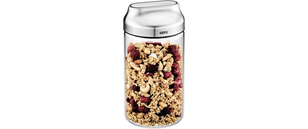 GEFU Boîte à provisions Kippo 1 l, Transparent
