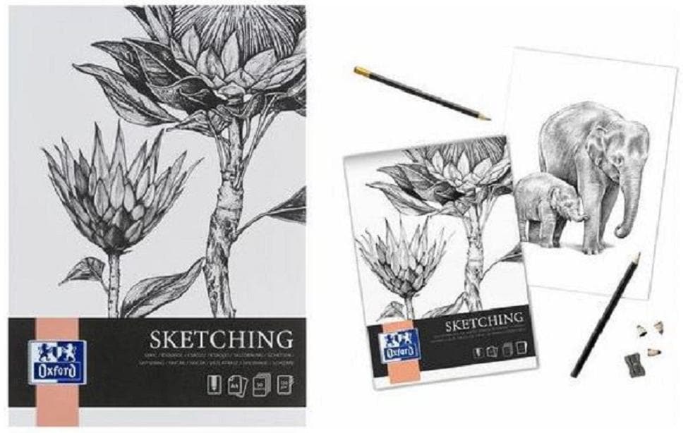 Oxford Carnet de dessin Art Sketching A3, 50 feuilles