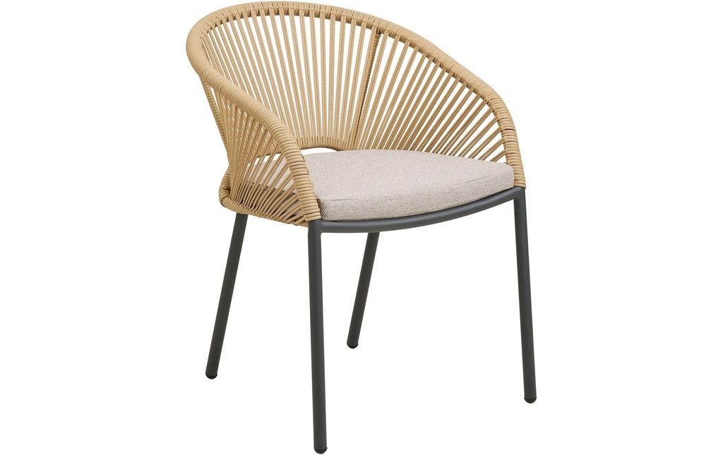 House Nordic Chaise de jardin Novella Beige/Sable