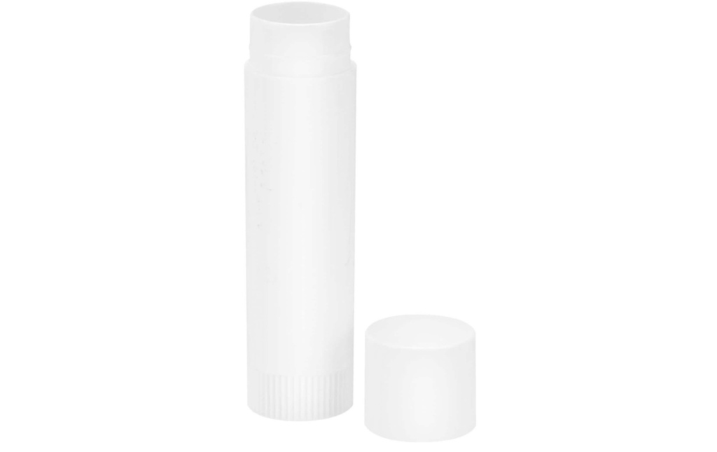 Glorex Barattolo per cosmetici Tube de rouge à lèvres 6 ml 3 pièces, Blanc
