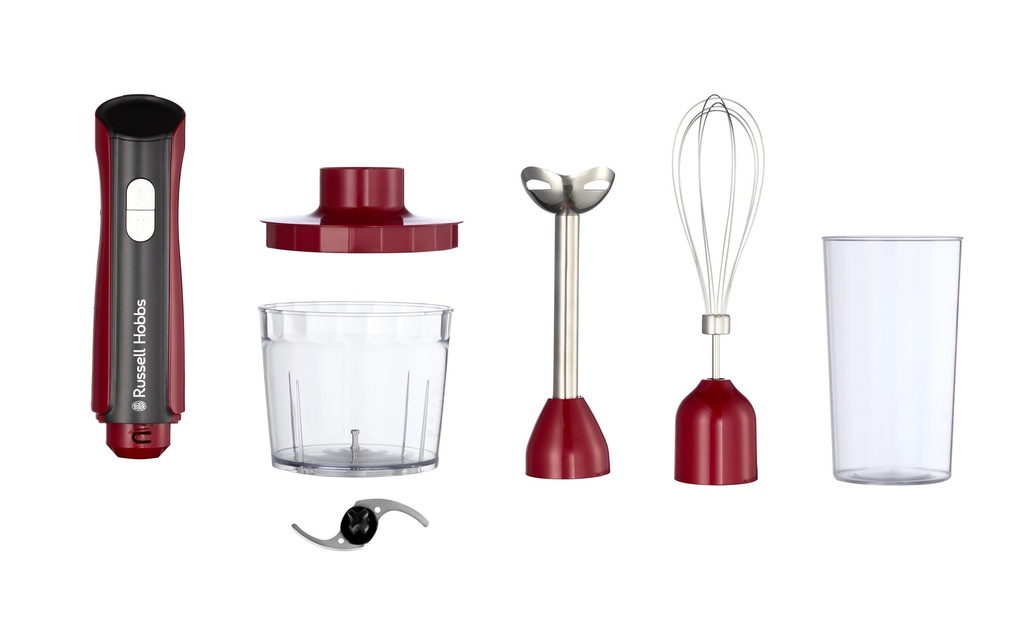Russell Hobbs Mixeur plongeant Desire 3 in 1 Rouge