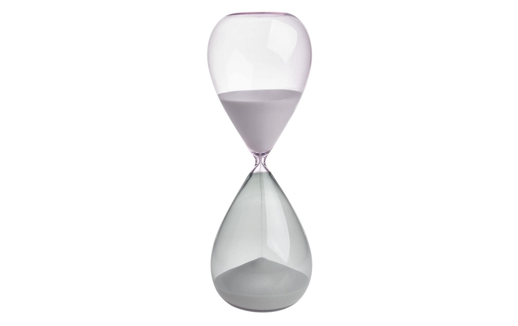 TFA Dostmann Sablier 30 cm, blanc/gris/rose