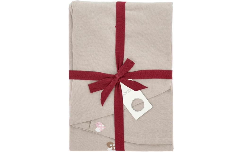 Södahl Nappe Christmas Hearts rond, diamètre 180 cm, rose