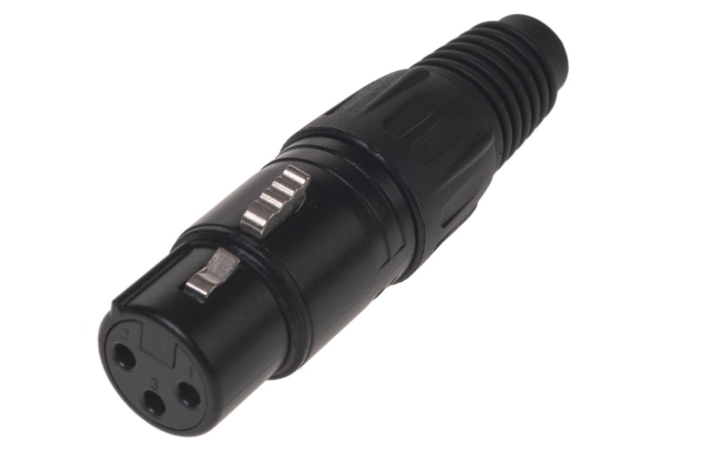 Bemero Connecteur BC1001BK-F Connecteur XLRf femelle 3 broches noir