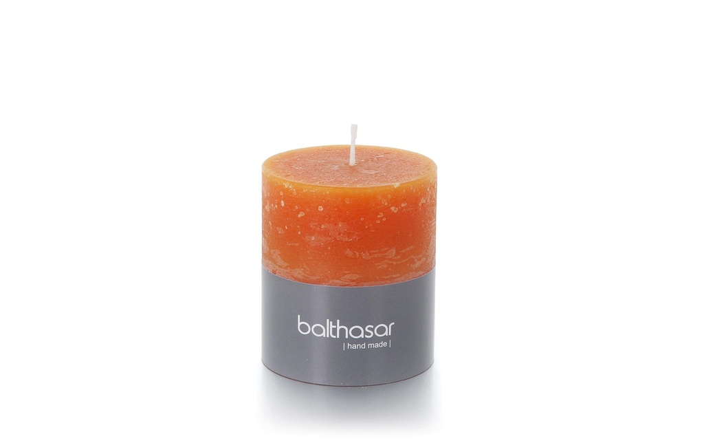 balthasar Bougie cylindrique Rustico 8 cm x 7 cm, Orange
