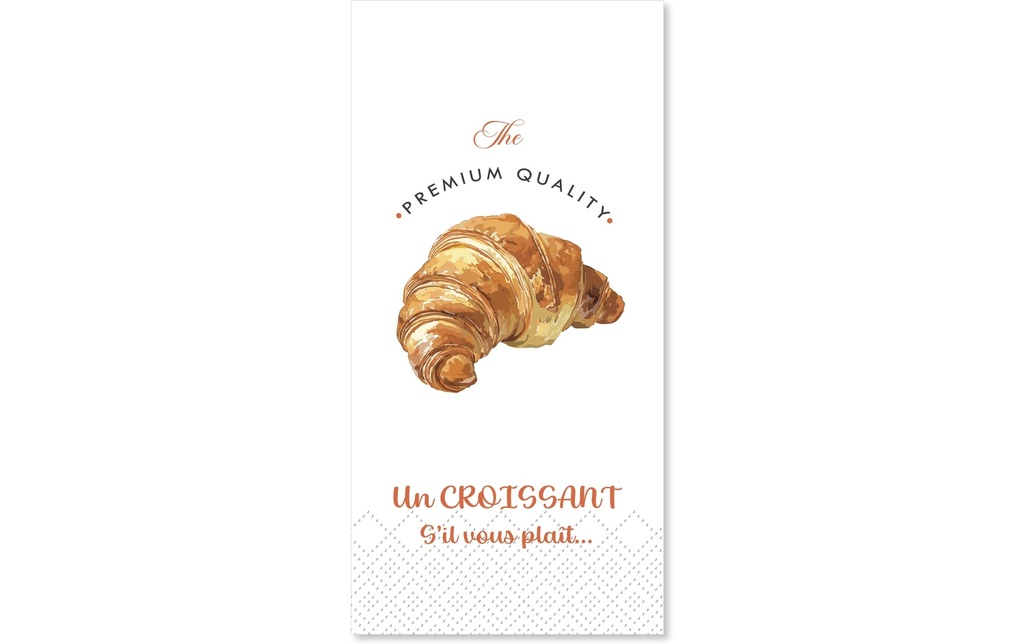 Chic Antique Serviettes en papier Croissant 20 x 10 cm, 16 Pièce/s