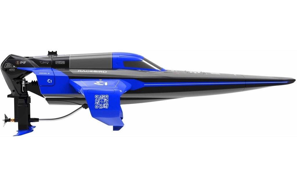 Joysway E1 Racebird Hydrofoil Bateau bleu 1:14 RTR
