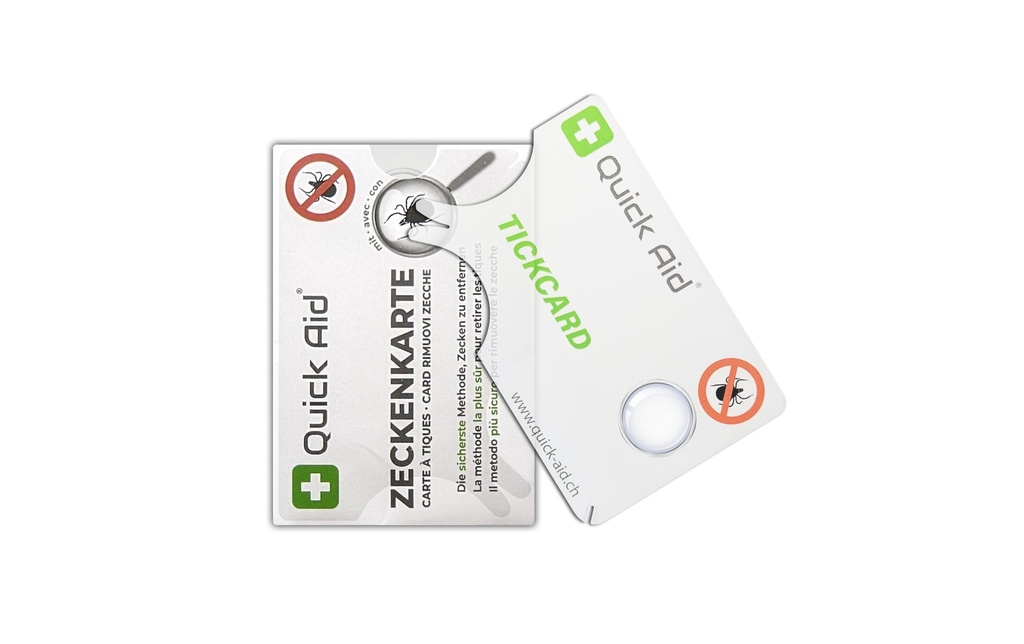 Quick Aid Carte à tiques avec loupe 1 Pièce/s
