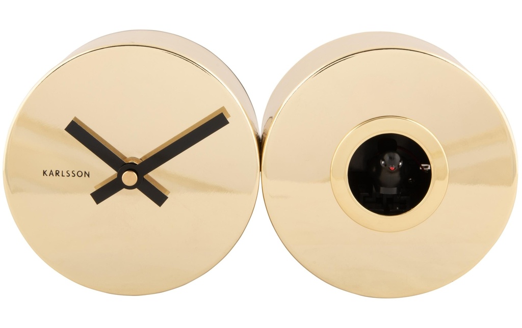 KARLSSON Horloge murale Duo Cuckoo Gold plated