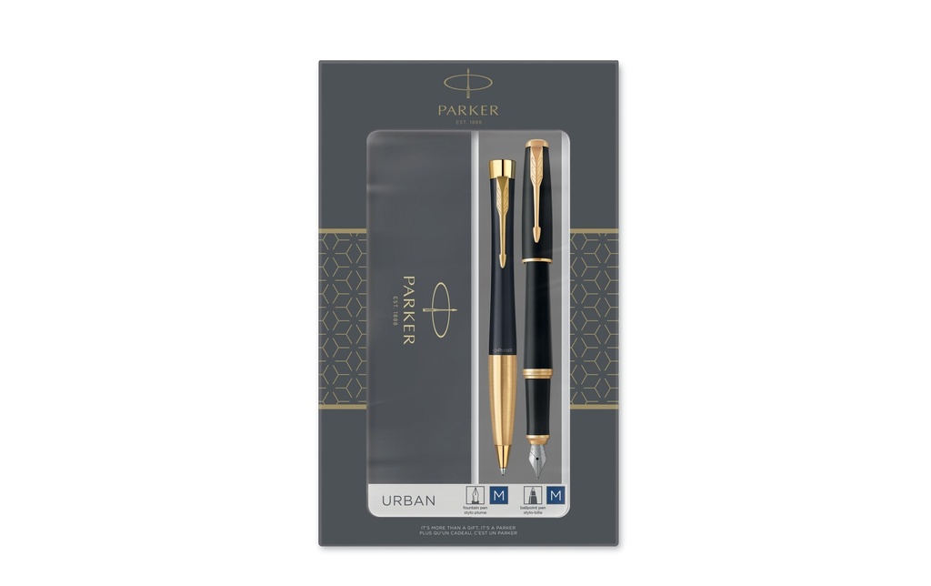 Parker Stylo plume DuoSet Urban Muted G.C. moyen (M)