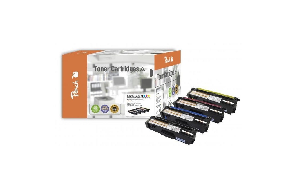 Peach Kits de toner Brother TN-325 BK, C, M, Y