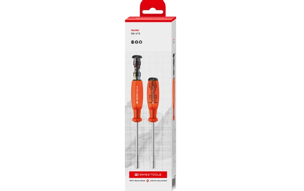 PB Swiss Tools Tournevis Porte-embouts 6465 CBB avec 8 bits
