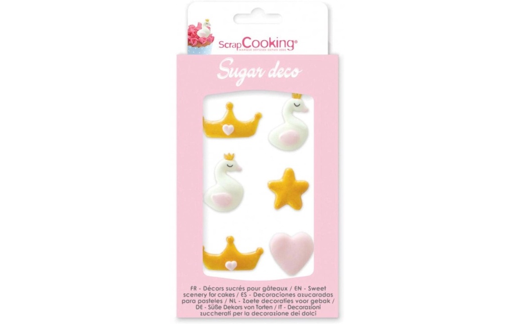 ScrapCooking Décors en sucre Princesse 6 pièces