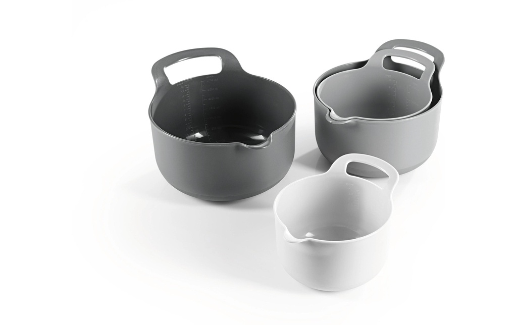 GOURMETmaxx Bol 4 pièces, , 4 Pièce/s, Noir/Gris/Blanc