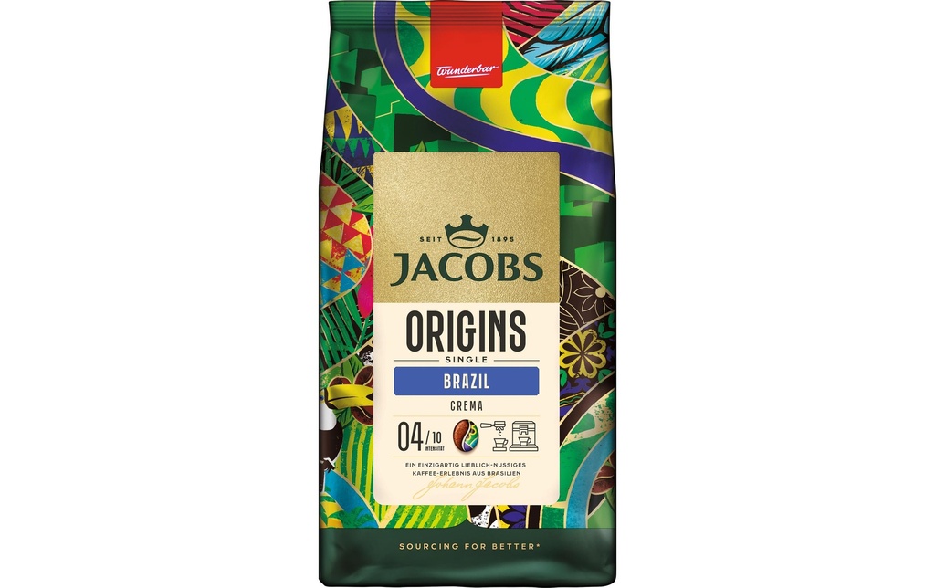 Jacobs Grains de café Amérique du Sud Brésil 1 kg