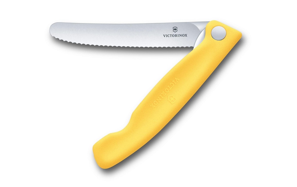 Victorinox Couteau de pique-nique Swiss Classic, 11 cm, jaune