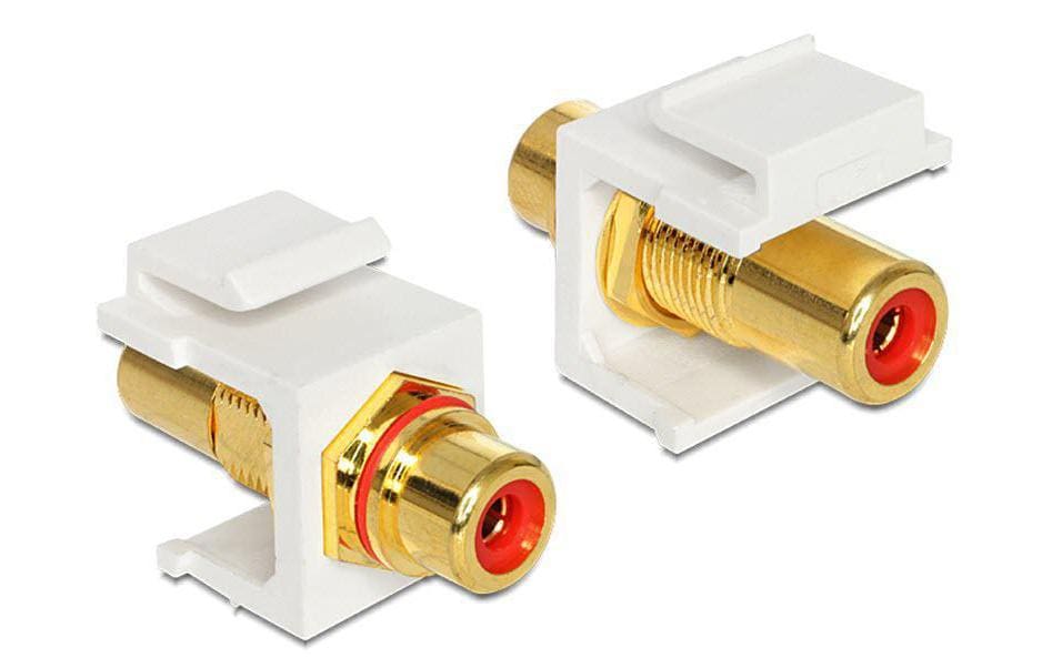 Delock Module Keystone Cinch doré, rouge