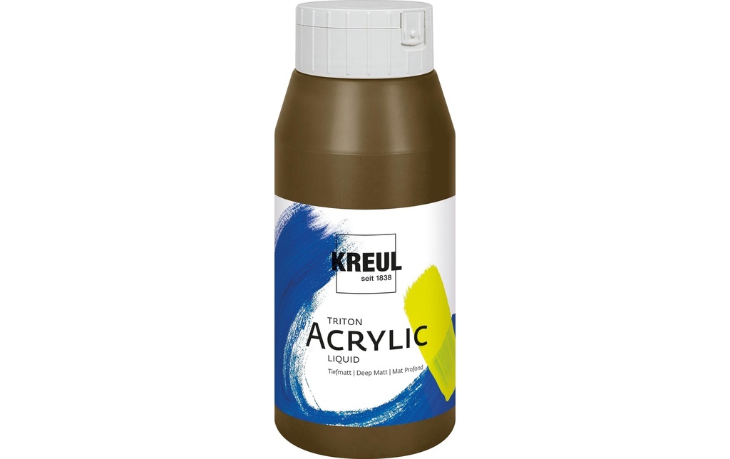 Kreul Peinture acrylique Triton Acrylic Liquid brun havane 750 ml
