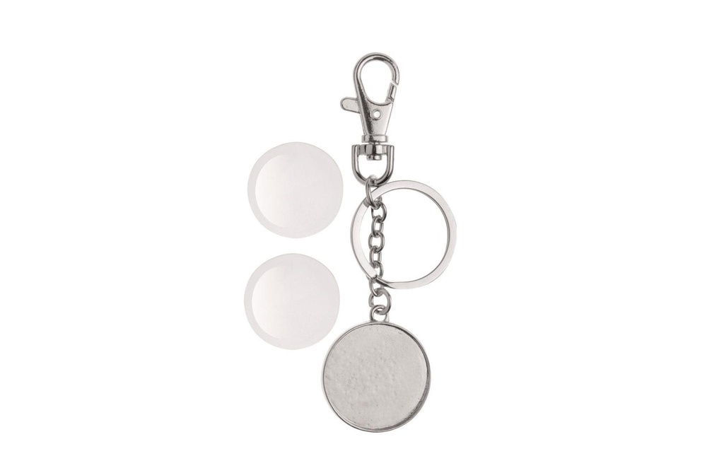 Glorex Porte-clés Cabochon Double face, Ø 32 mm