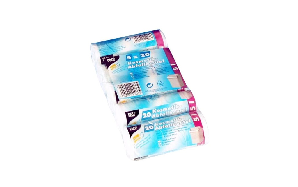 Weita Sacs poubelle Papstar 5 l, 100 Pièce/s