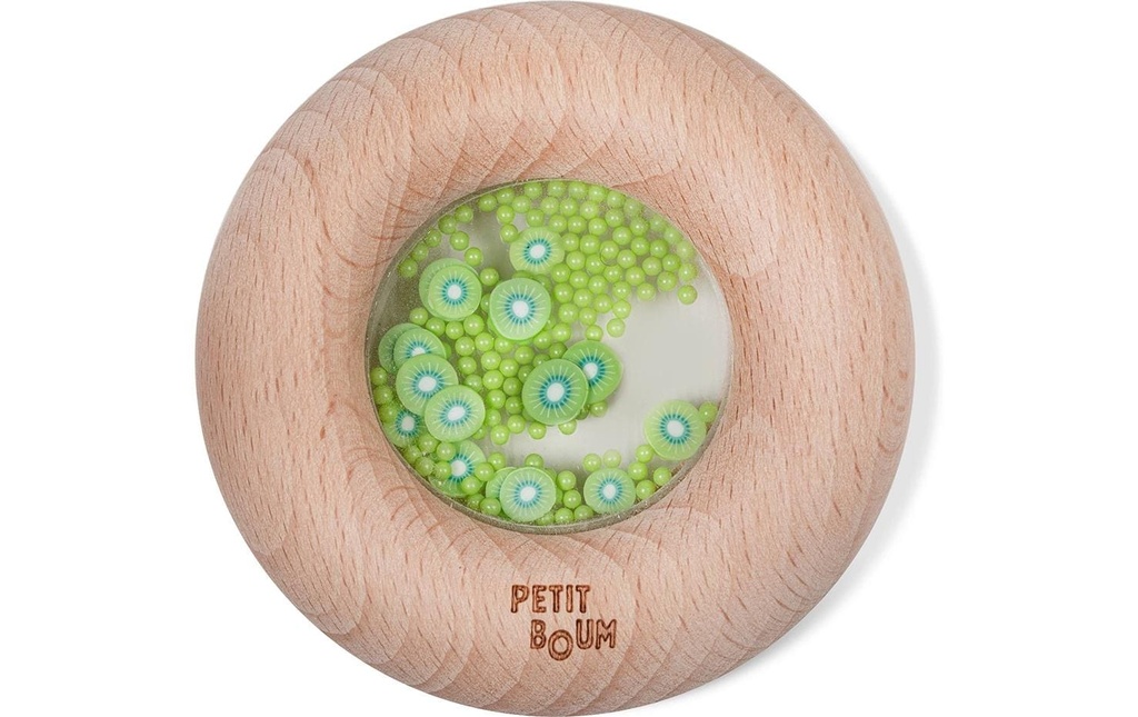 Sombo Hochet Donut sensoriel kiwi 7 cm