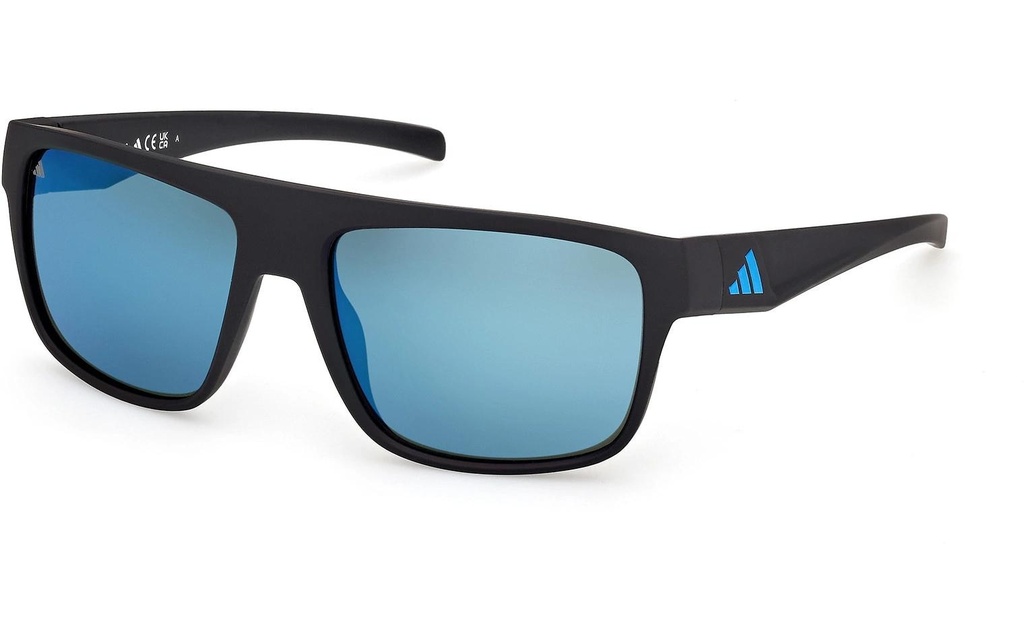 adidas ES0003 Lunettes de soleil Sport Matte Black, Blue