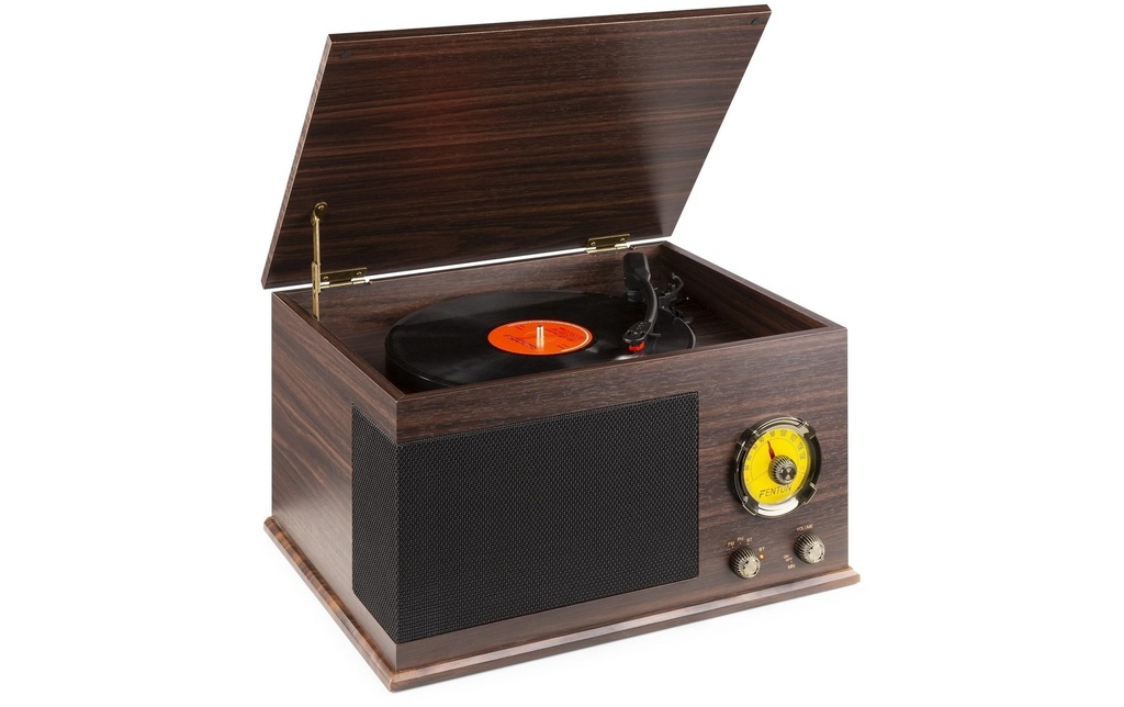 Fenton Tourne-disque Bluetooth RP173 Brun foncé