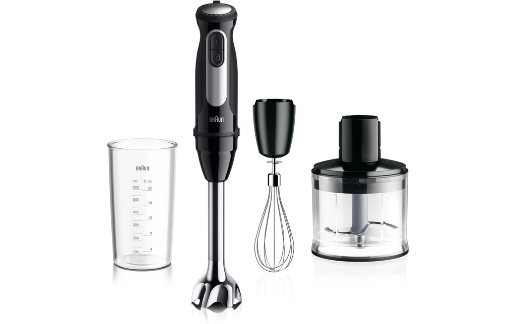 Braun Mixeur plongeant MQ 55236M Pro Noir/Argenté