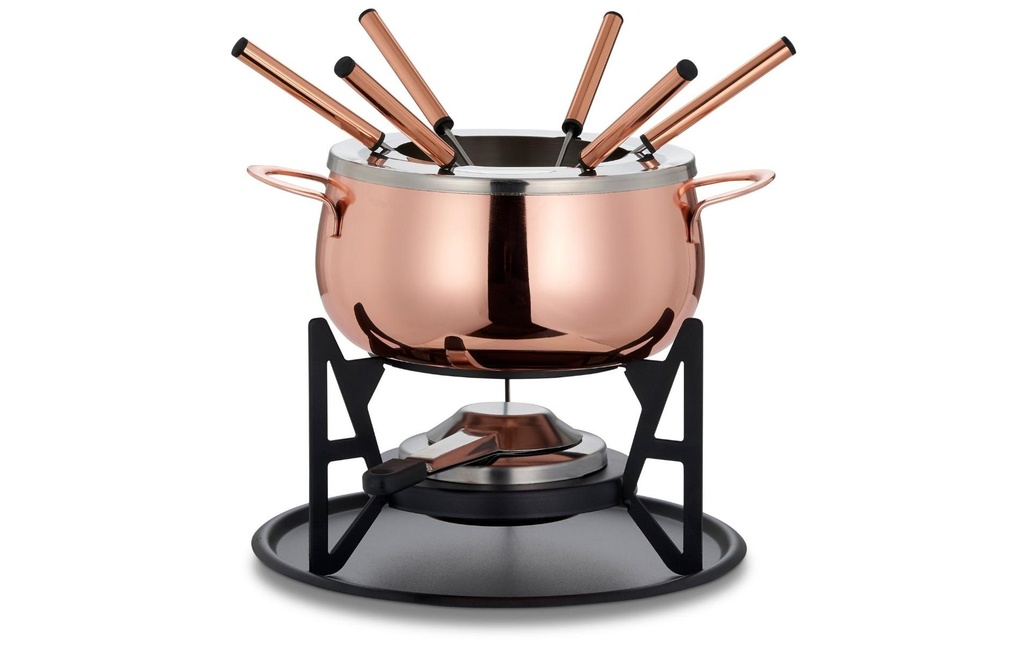 Oak & Steel Service à fondue au chocolat 11 Pièce/s, Or rose