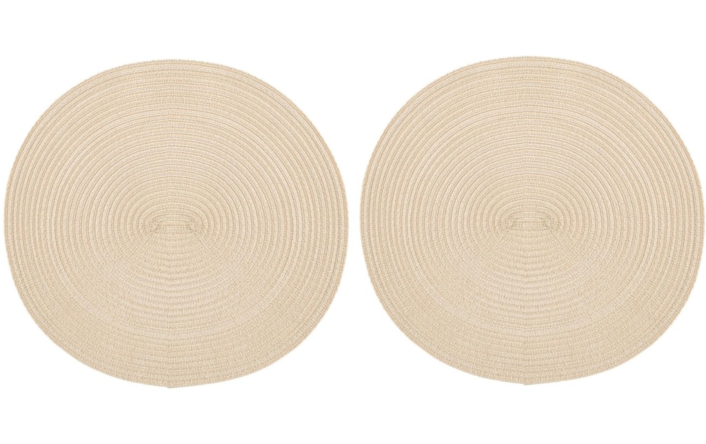 Pichler Set de table Samba Ø 38 cm, 2 pièces, Crème