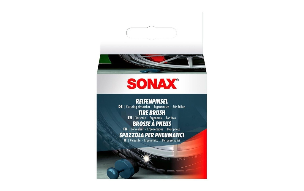 Sonax Pinceau à pneus avec boîte de rangement