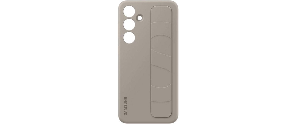 Samsung Coque arrière Standing Grip Galaxy S25+ Gris