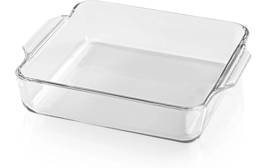 GOURMETmaxx Plat à gratin pour les friteuses à air chaud Angulaire, Transparent,