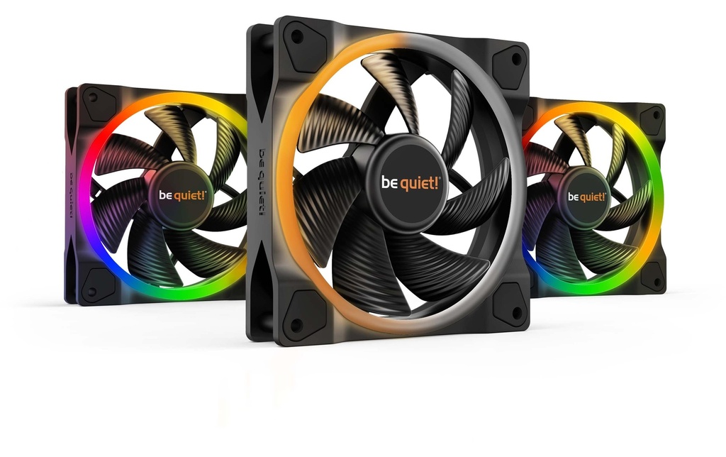 be quiet! Ventilateur PC Light Wings 120 mm paquet de 3