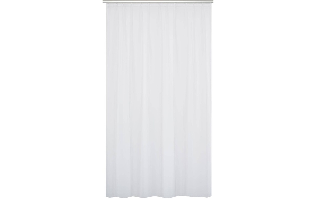 Hubatka Rideau de jour Volie avec patins 200 cm x 240 cm, blanc