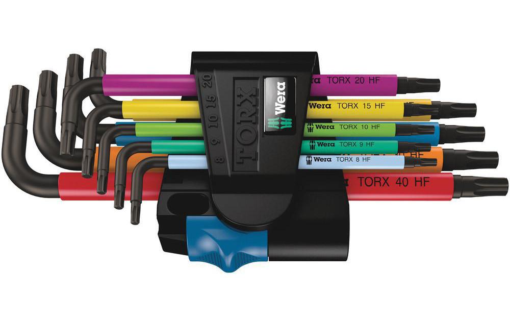 Wera Jeux de clés coudées 967/9 TX Multicolour HF 1 TX8-TX40
