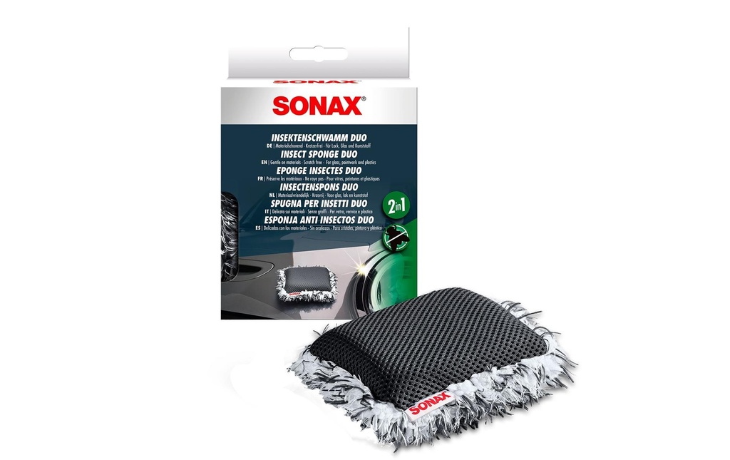 Sonax Éponge à insectes Duo, 2en1