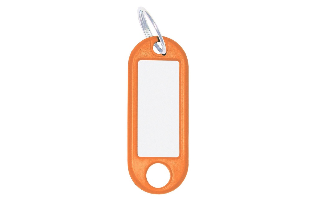 WEDO Porte-clés 18 mm avec bague, orange, 100 pièces