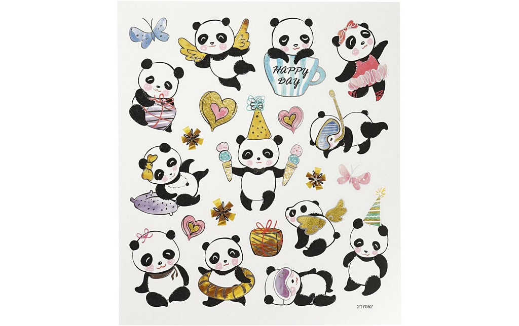 Creativ Company Autocollant à motif 1 Blatt Panda