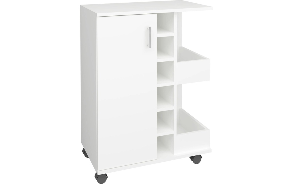 VCM Chariot de cuisine Esilo M 63 x 85 x 40 cm, Blanc