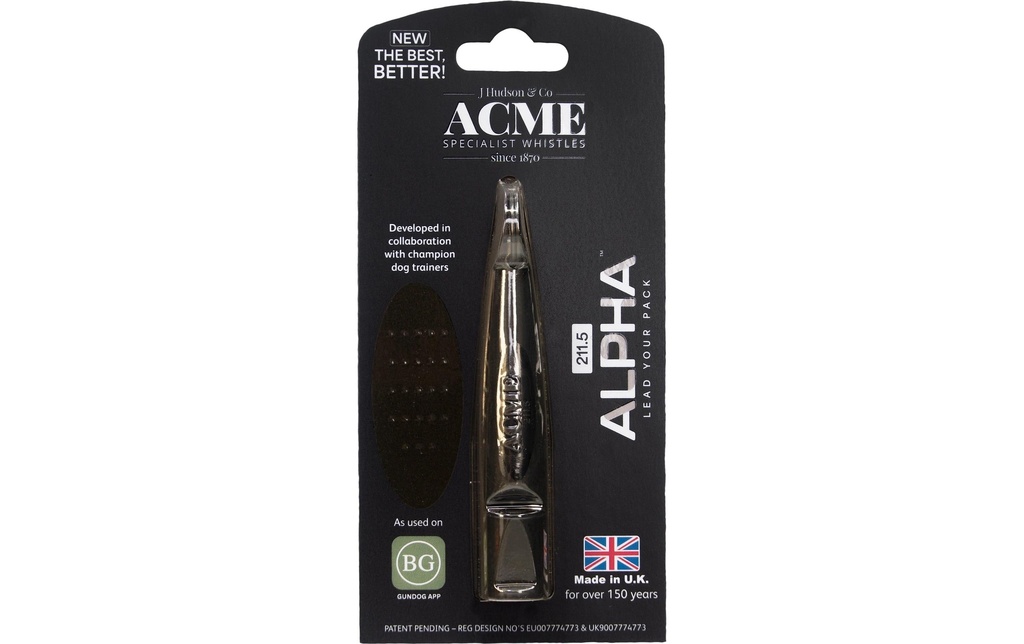 ACME Sifflet haute fréquence Alpha 211.5, noir