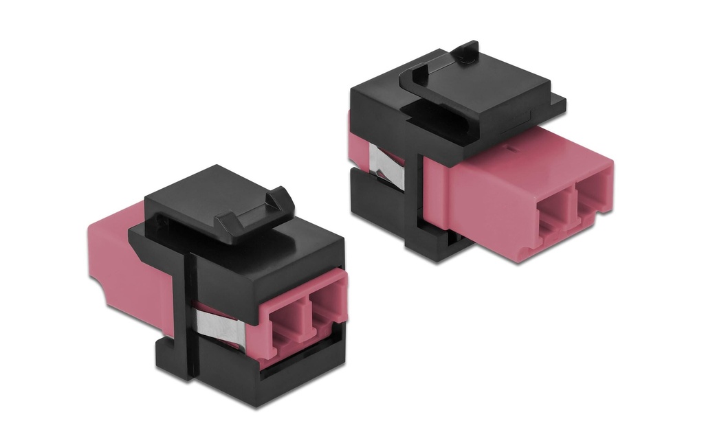 Delock Module Keystone Prise LC à prise LC Violet / Noir