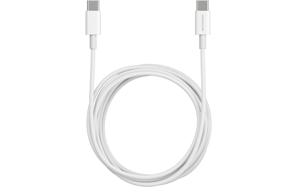 Vonmählen Câble USB-C vers USB-C 2 m, Blanc
